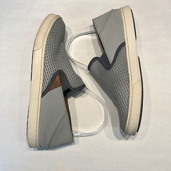 OluKai Loafer Slip On Sneaker Gray Mesh Women’s Size 8.5 - Picture 7 of 10